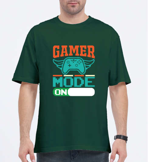 gamers mode on , Unisex oversized classic T-shirt made with 240GSM
