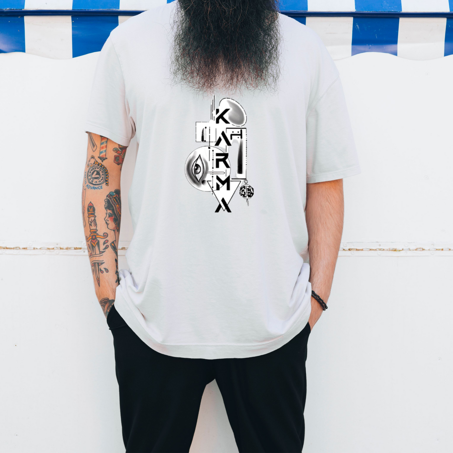 Karma , regular fit Unisex classic T-shirt available in multi colours